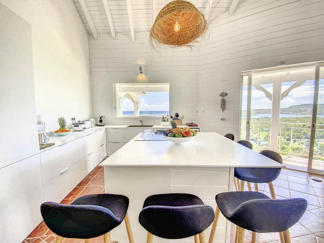 Location villa 6 personnes Orient Bay Saint Martin-cuisine-14